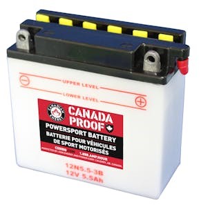 Canada Proof 12N5.5-3B Flooded powersports battery