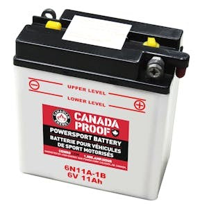 Canada Proof 6N11A-1B Flooded powersports battery