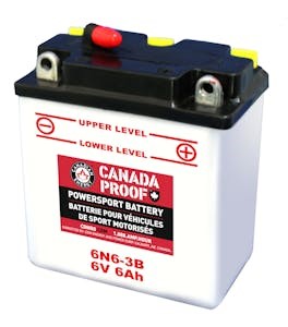 Canada Proof 6N6-3B Flooded powersports battery