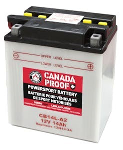 Canada Proof CB14L-A2 Flooded powersports battery