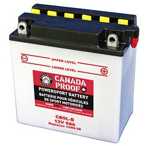 Canada Proof CB9L-B Flooded powersports battery