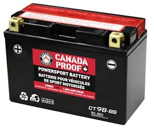 Canada Proof CT9B-BSAGM AGM powersports battery