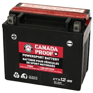 Canada Proof CTX12-BSAGM AGM powersports battery