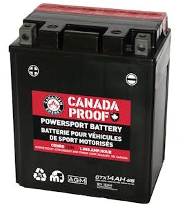 Canada Proof CTX14AH-BSAGM AGM powersports battery