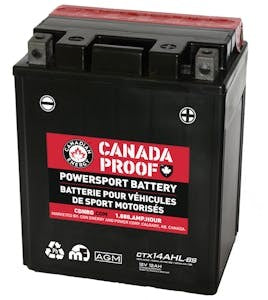 Canada Proof CTX14AHL-BSAGM AGM powersports battery