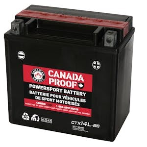 Canada Proof CTX14L-BSAGM AGM powersports battery