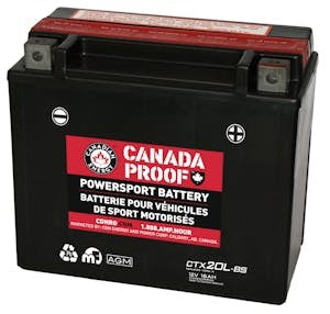 Canada Proof CTX20L-BSAGM AGM powersports battery