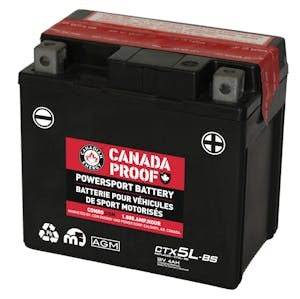 Canada Proof CTX5L-BSAGM AGM powersports battery