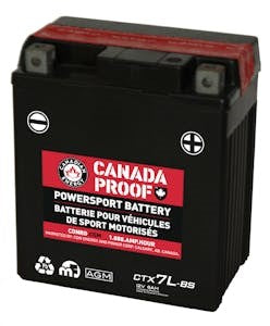 Canada Proof CTX7L-BSAGM AGM powersports battery