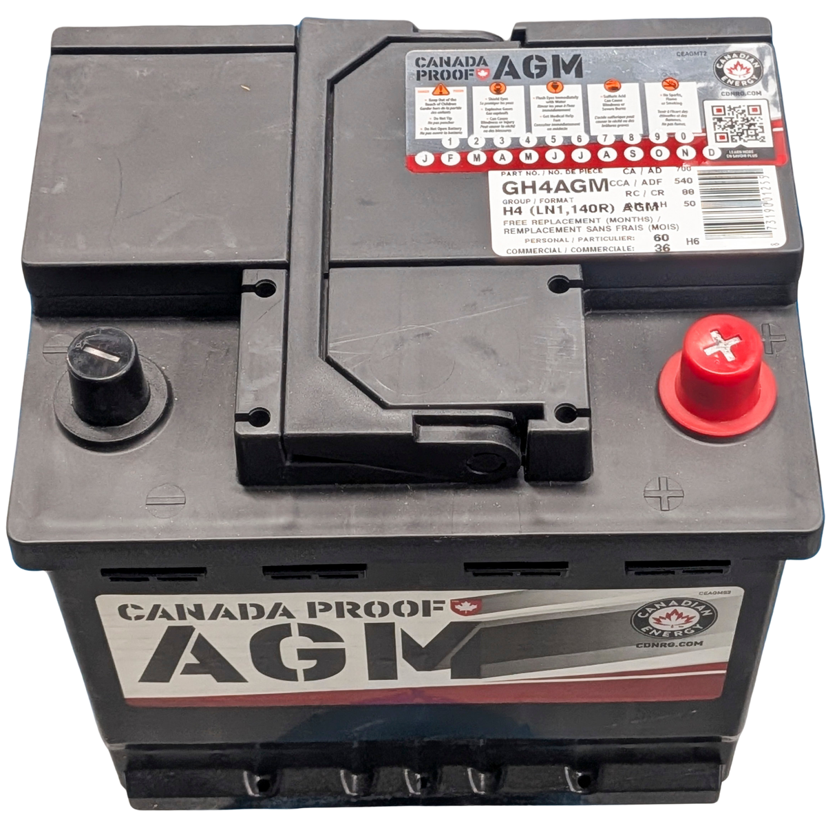 Group H4 AGM Battery - 540 CCA | DIY-GH4AGM