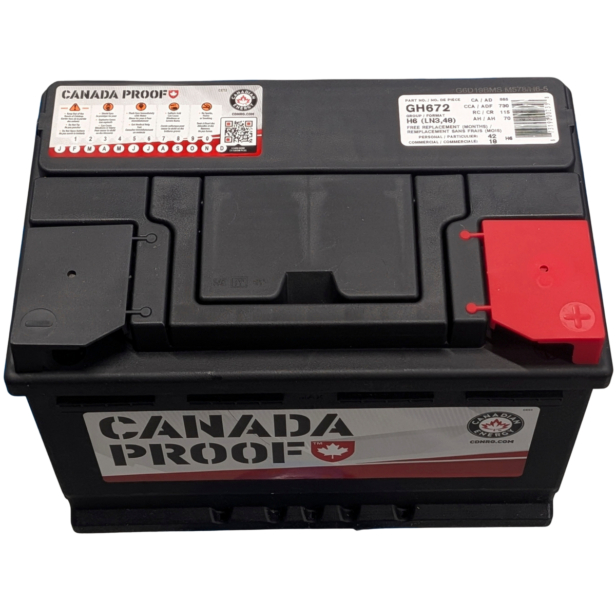 Group H6 / 48 Battery - 730 CCA | DIY-GH672